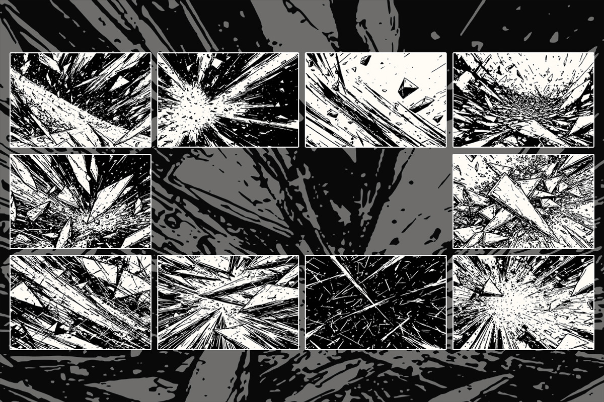 Impact Explosion Backgrounds, a Background Graphic by Partikusi Design (Photo 3 of 3)