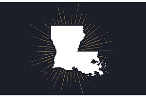 USA, Louisiana state, an Object Illustration by Foxys Graphic