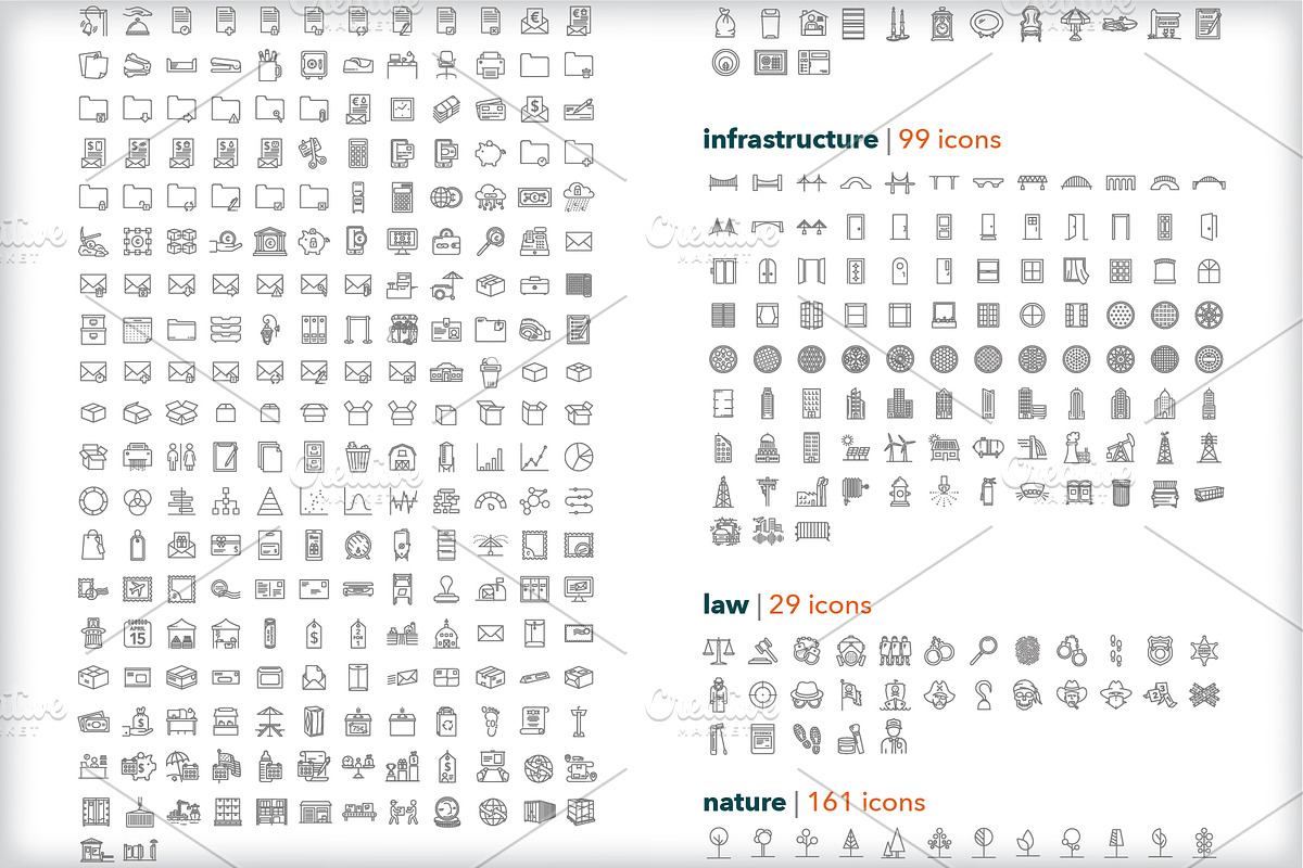 Full shop outline icon bundle, an Outline Icon by Picture Window (Photo 7 of 10)
