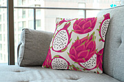 Tropical vector pattern. Dragonfruit, a Pattern Graphic by MalinaShop (Thumbnail 2 of 5)
