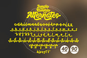 Jungle Rumble - Retro script Font, a Script Font by Four Lines Std. (Thumbnail 9 of 11)