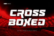 Cross Boxed Bold Modern Sport Fonts, a Sans Serif Font by Namara Creative Studio (Thumbnail 1 of 11)