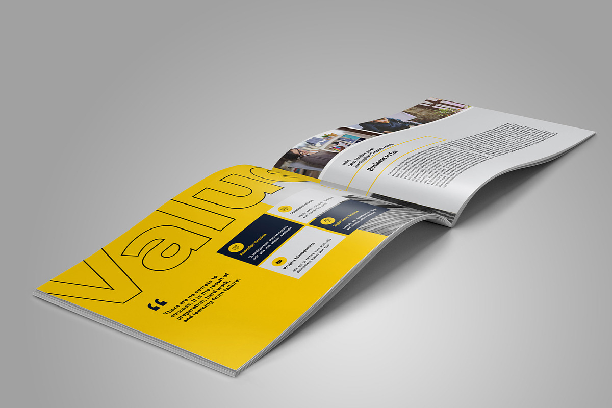 Horizontal Company Profile, a Brochure Template by Elite_Standard (Photo 4 of 15)