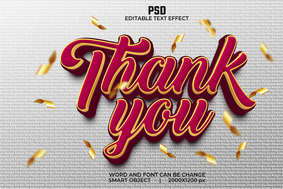 Thank you 3d Psd Text Effect, a Layer Style Add-On by bdrobin (Photo 2 of 2)