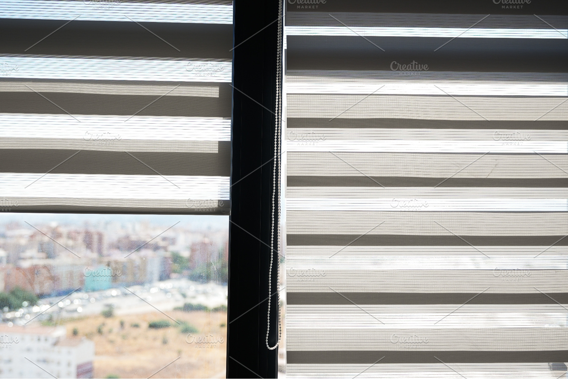 Symmetrical Window Blinds With, an Architecture Photo by volodymyrshtun13795