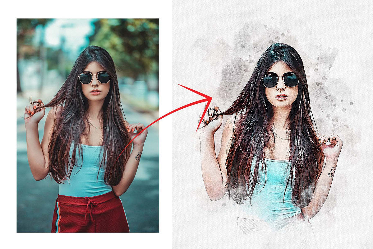 Painting Watercolor Splash Art, an Action Add-On by MRI STUDIO (Photo 17 of 21)