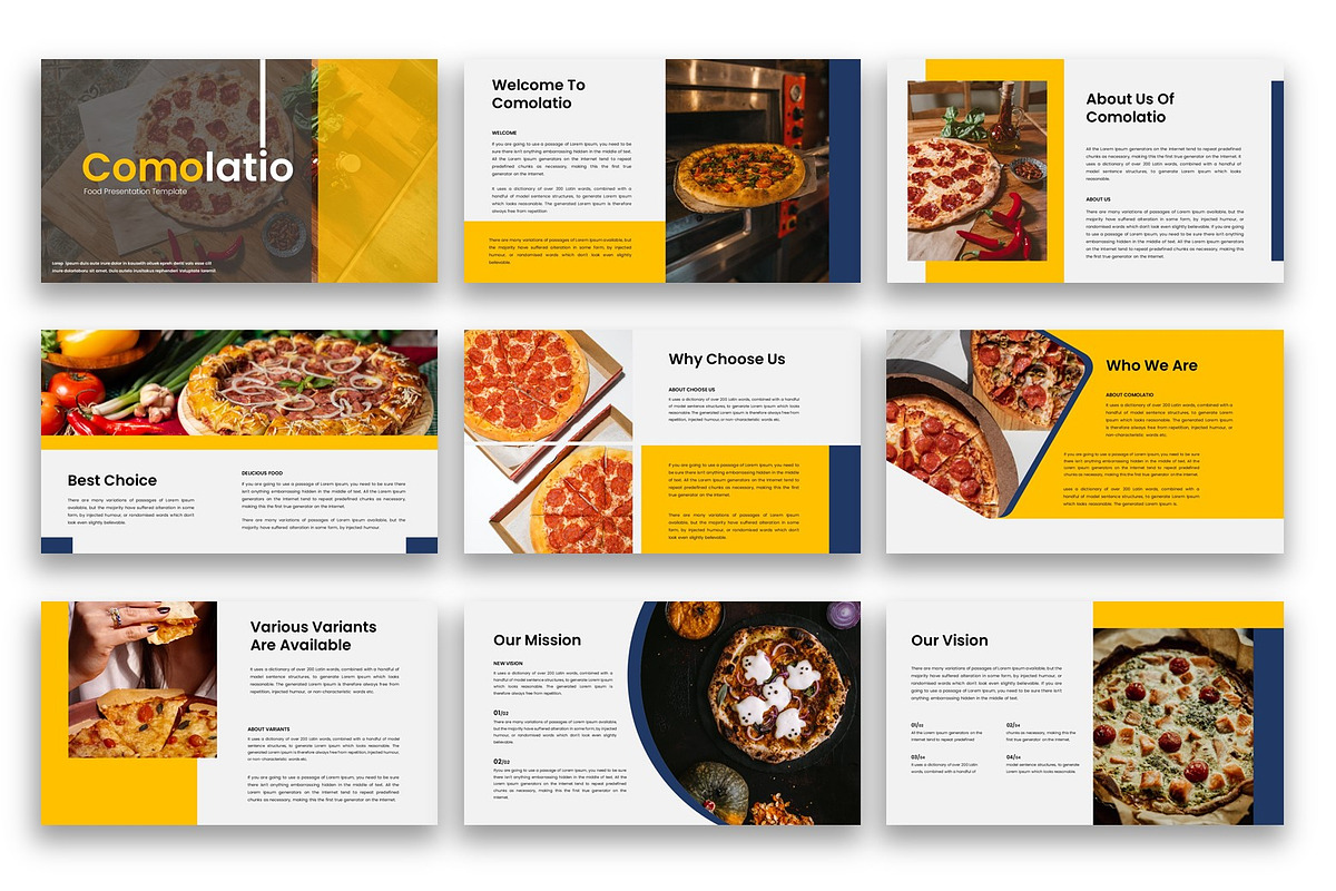 Comolatio – Food PowerPoint Template, a Presentation Template by kreatifreya (Photo 2 of 5)