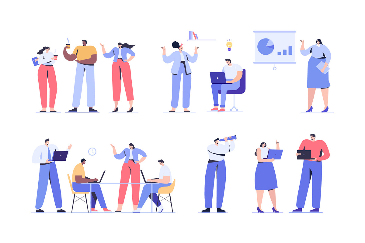 Big Vector set of people characters, a Person Illustration by Vector_Art (Photo 15 of 25)