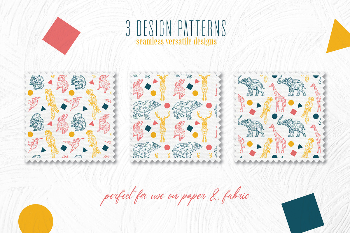 Geometric Animals Designs & Patterns, an Animal Illustration by Pigment Café (Photo 6 of 7)