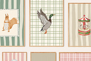 Animals Nursery Wall Art Prints, a Background Graphic by whiteheartdesign (Thumbnail 8 of 17)