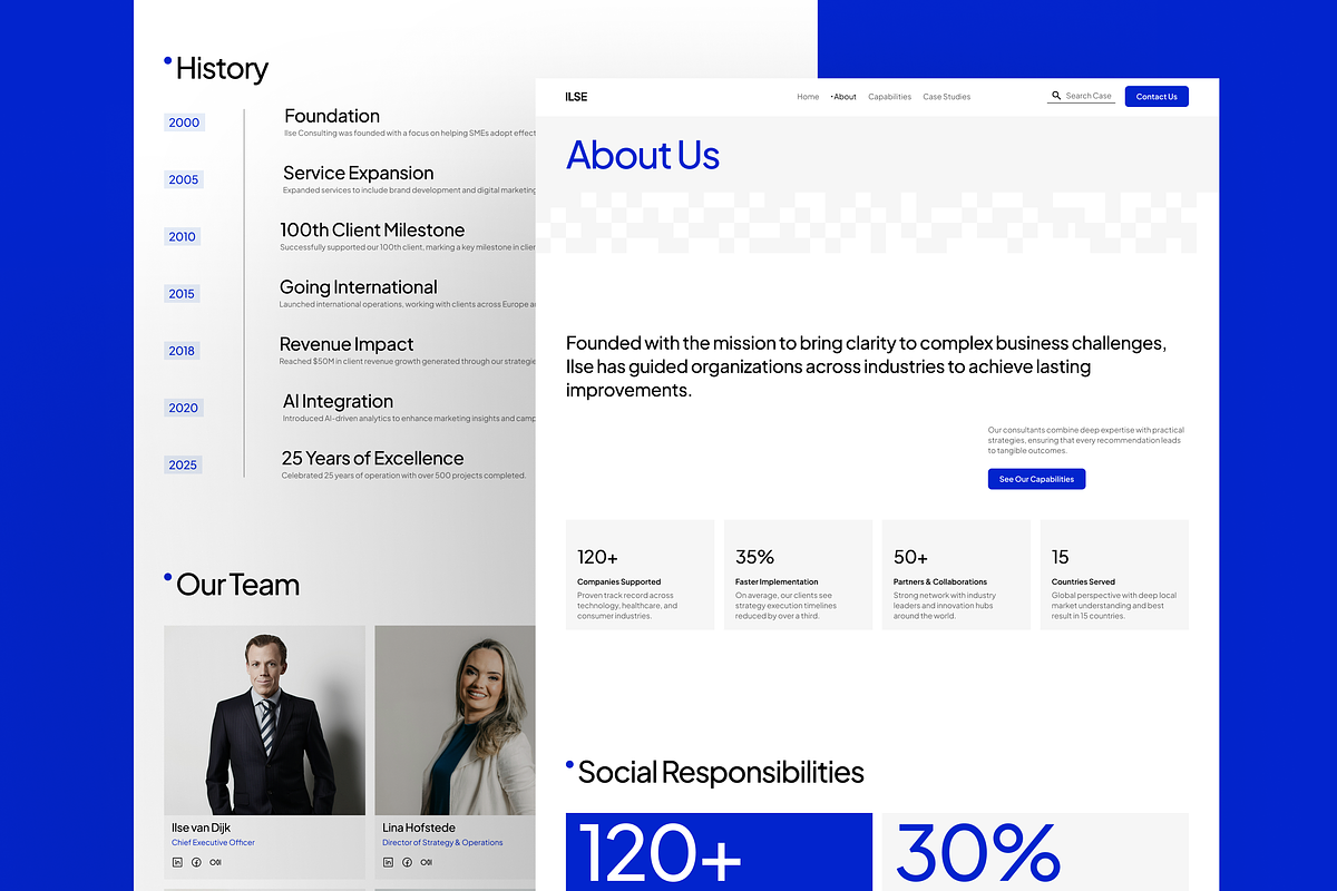 Consulting Firm Framer Template, an UI Kit Template by Rozepaars Design (Photo 3 of 4)