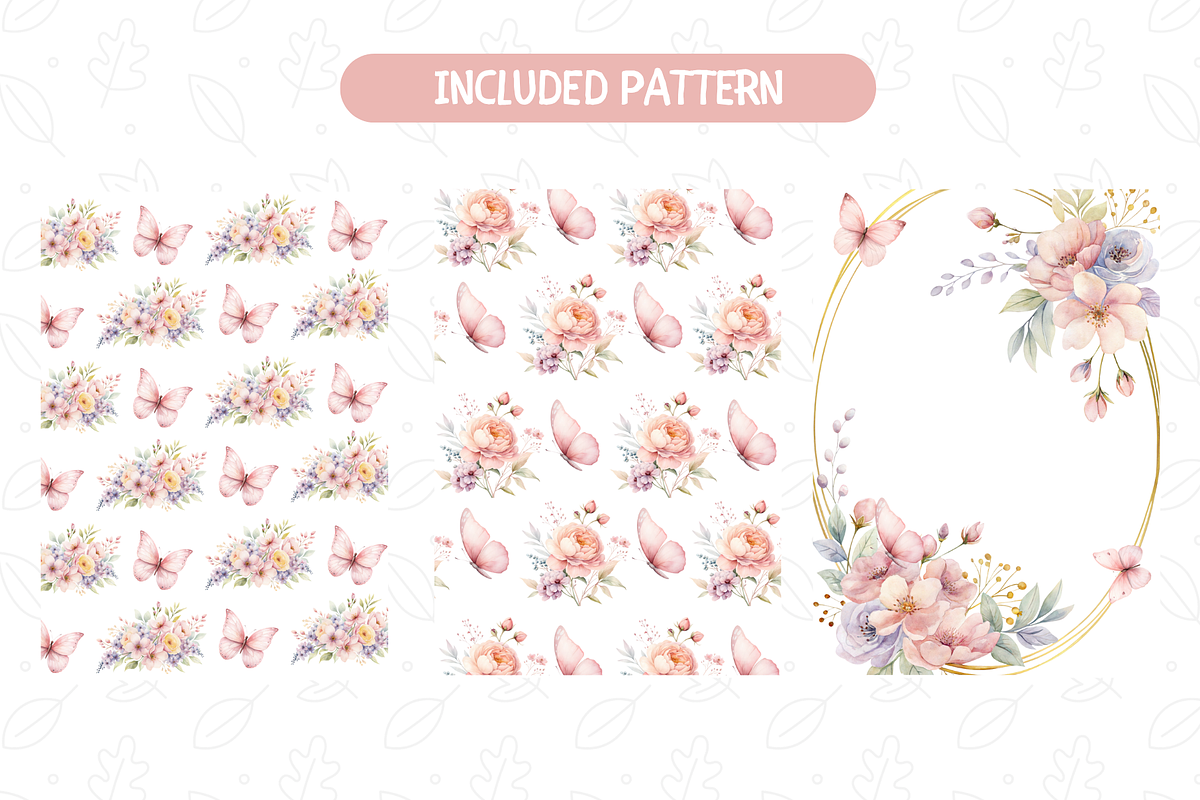 Watercolor Pink Butterfly Clip Art, an Illustration by TatiMockup (Photo 3 of 4)