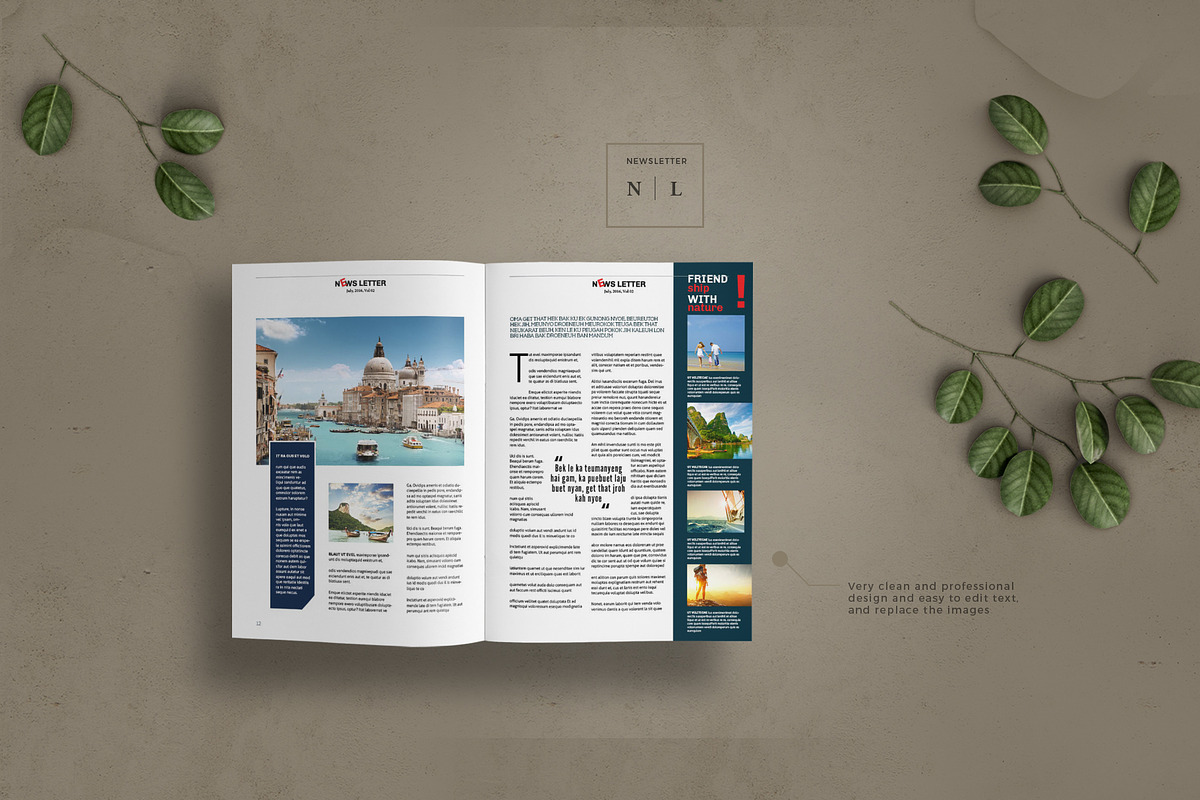 Newsletter, a Brochure Template by Ahsanjaya