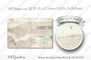 XL MANHATTAN & AREA VINTAGE MAPS, an Illustration by Artfanaticus (Thumbnail 3 of 4)