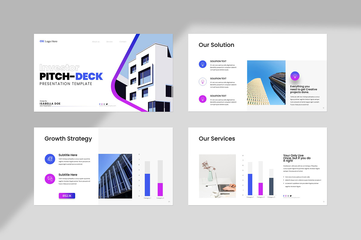 Pitch Deck Presentation Template preview 5