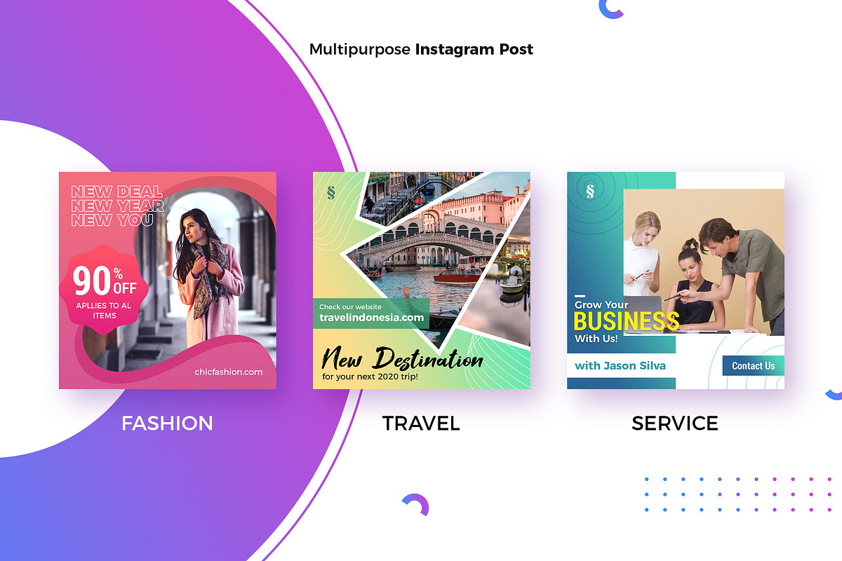 2020 Multipurpose Instagram Post, a Social Media Template by Typoerba (Photo 4 of 7)