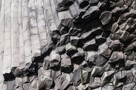 Basalt rock pillars columns at Reynisfjara beach near Vik, South, a Nature Photo by YuriyB