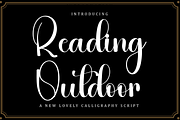Reading Outdoor, a Handwritten Font by FreshTypeINK (Thumbnail 1 of 8)