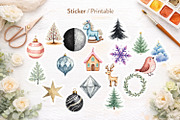 Modern Minimalist Christmas Clipart, an Illustration by Artnoy (Thumbnail 7 of 8)
