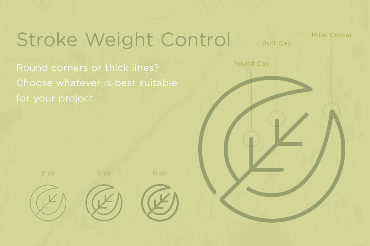 Circularity - Circle Line Icons, an Outline Icon by ARTE MIGUEL