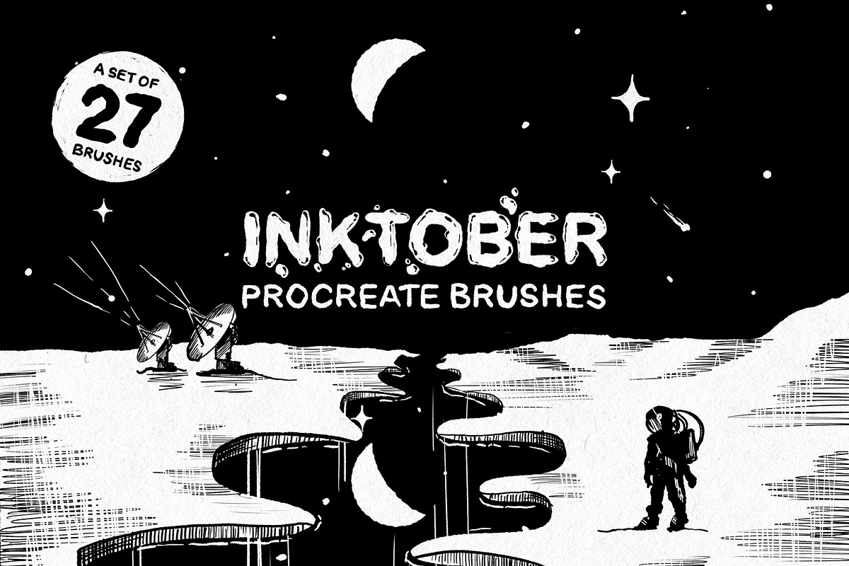 Procreate Brushes Bundle, a Brush Add-On by MiksKS (Photo 35 of 61)