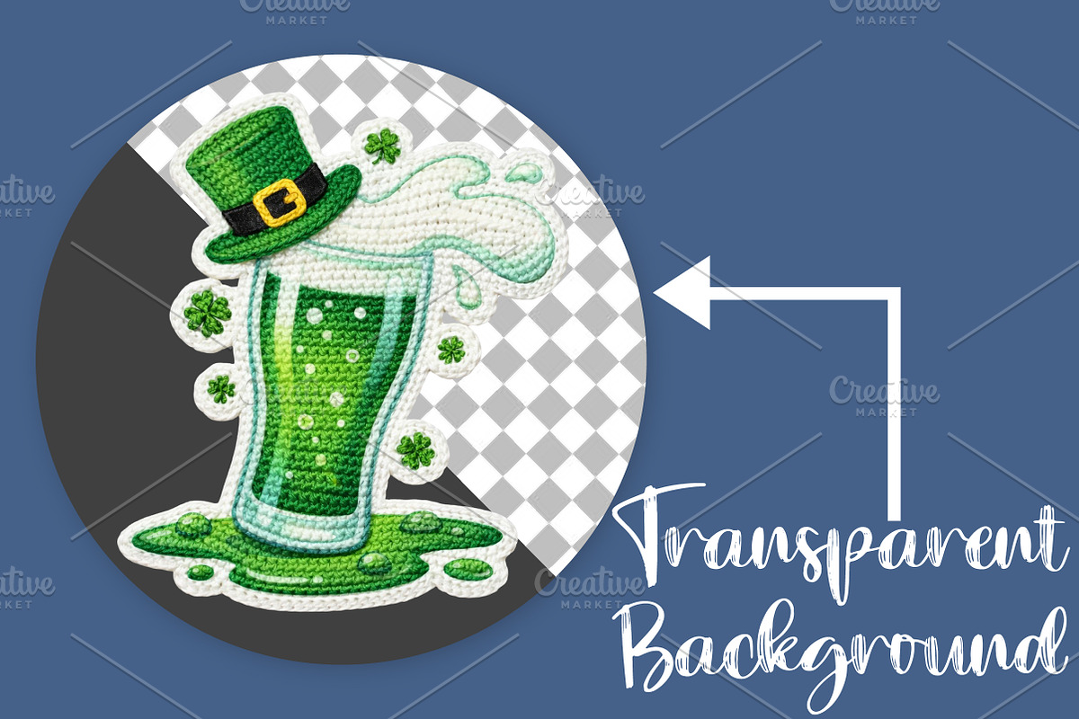 St. Patrick's Day Green Beer Splash, an Illustration by Canvas Craft (Photo 2 of 4)