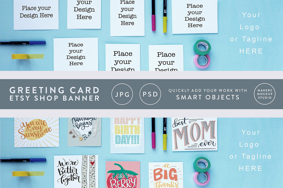 Stationery Shop Banner Mockup, a Product Mockup by Makers Mockup Studio (Photo 1 of 3)