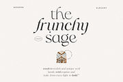 Frunchy Sage - Modern Serif Family, a Serif Font by Sans & Sons (Thumbnail 1 of 11)