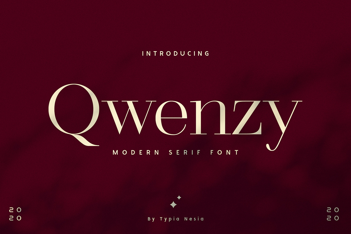 Qwenzy - Modern Serif, a Serif Font by Typia Nesia (Photo 1 of 9)