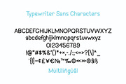 Typewriter Font, a Serif Font by Miss Tiina (Thumbnail 5 of 6)