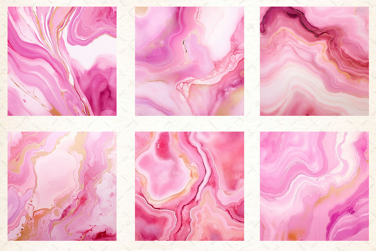 Pink Glitter Ink Digital Papers, a Texture Illustration by Dream Creation (Photo 5 of 6)