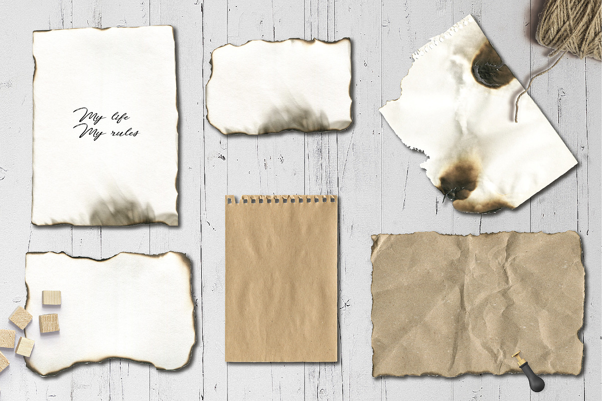Old paper burn texture backgrounds, a Texture Graphic by digital_essence (Photo 3 of 5)