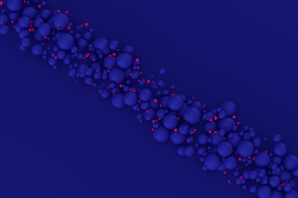 Abstract 3D Rendering Of Spheres, a Wallpaper Graphic by BIBIART (Photo 9 of 13)