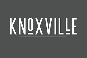Knoxville | A Logo Creating Font, a Sans Serif Font by Jen Wagner Co