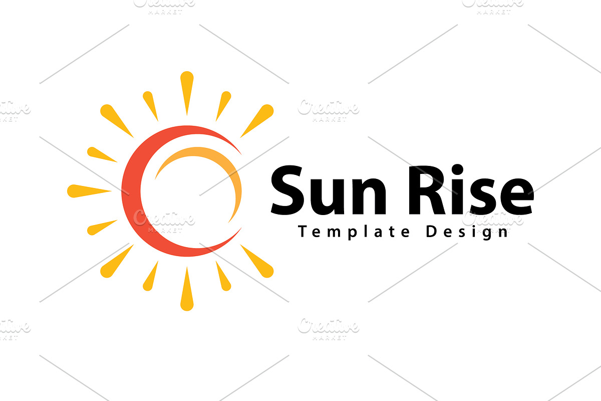 Sun  Logo Vector Design Template, a Graphic by T.Vooka