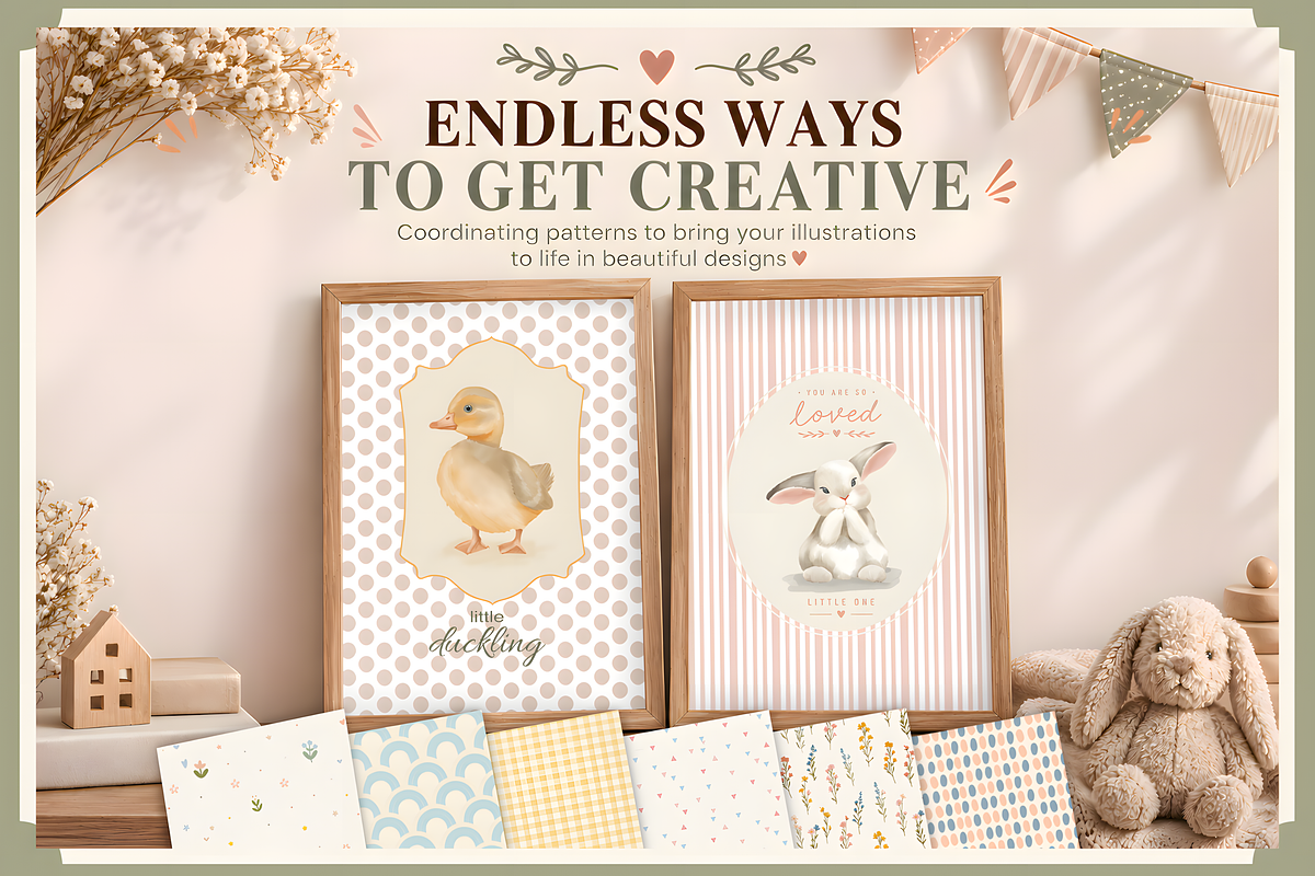 Procreate Poster Background Patterns, a Brush Add-On by HopeArtIllustration (Photo 3 of 10)