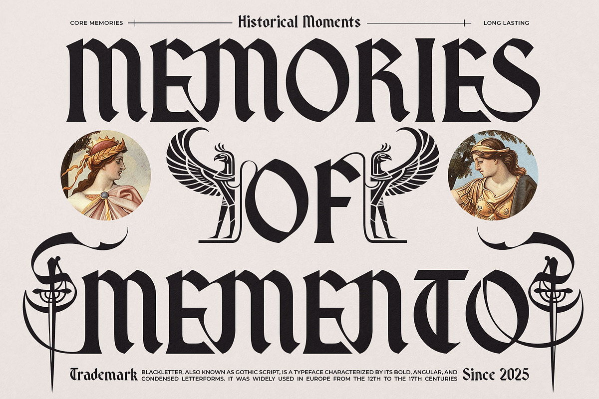 Dreamhour Typeface, a Blackletter Font by alit design (Photo 2 of 20)