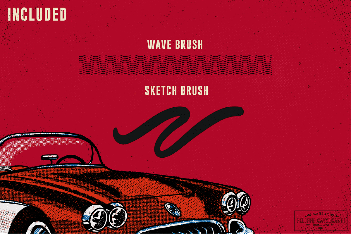 Vintage Soul brushes for Procreate, a Brush Add-On by Felippe Cavalcanti (Photo 5 of 5)