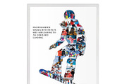 Female Snowboarder Photo Collage,, a Templates & Theme by AIW SOLUTIONS (Thumbnail 3 of 4)