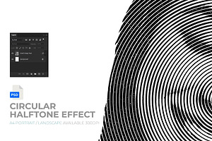 Circular Halftone Photo Effect PSD, a Layer Style Add-On by bnrcreativelab