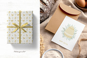 Easter BUNNY clipart & pattern, an Animal Illustration by polikarpovaart (Thumbnail 7 of 10)