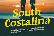 South Costalina, a Font by Youngtype.Std (Thumbnail 1 of 11)