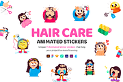 Animated Hair Care Stickers, an Outline Icon by Vectors Market (Thumbnail 1 of 7)