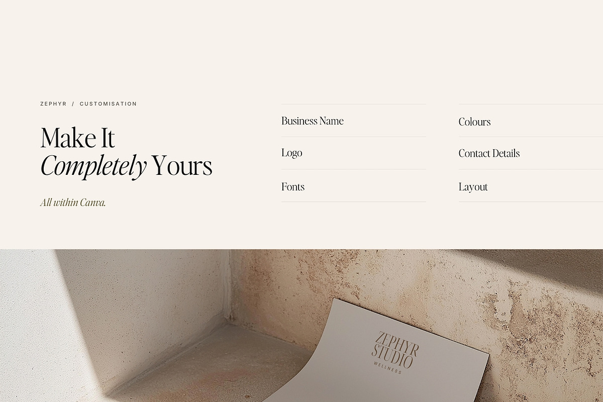 Modern Letterhead Set | Zephyr, a Branding & Logo Template by Adam and Grace (Photo 3 of 15)