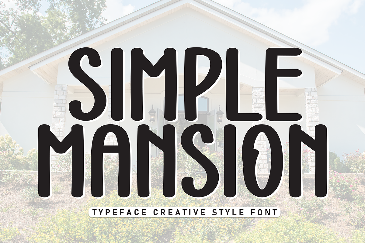 Simple Mansion | Script Font, a Script Font by Scratchones (Photo 1 of 7)