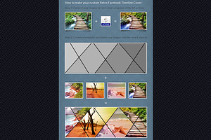 Retro Facebook timeline cover maker