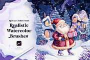 Watercolor Royal Christmas Brushes, a Brush Add-On by ArtstudioByKhushbu (Thumbnail 1 of 7)