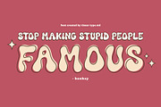 Funkie Retro - Groovy Display Font, a Handwritten Font by Timurtype (Thumbnail 3 of 7)