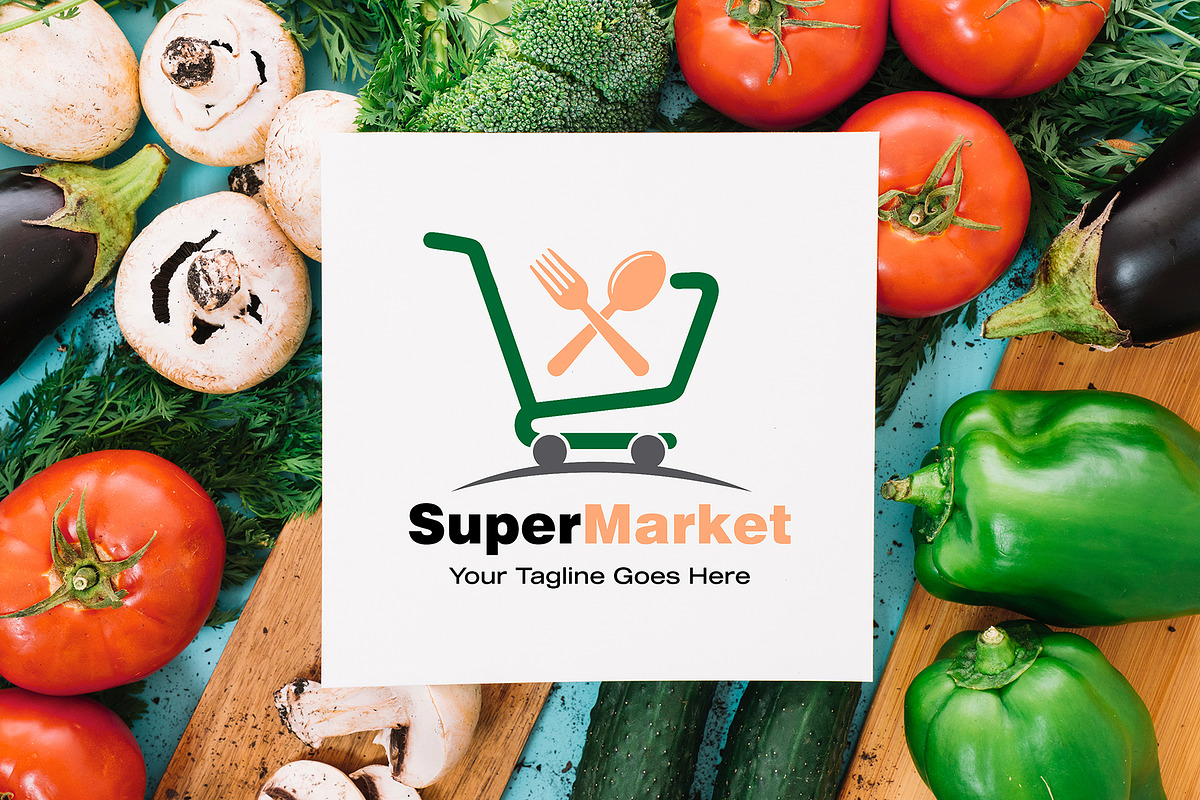 Super Market Logo Design Template preview 5