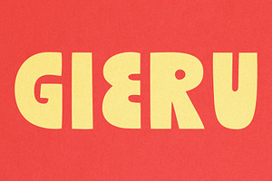Gieru | Handmade Display Font